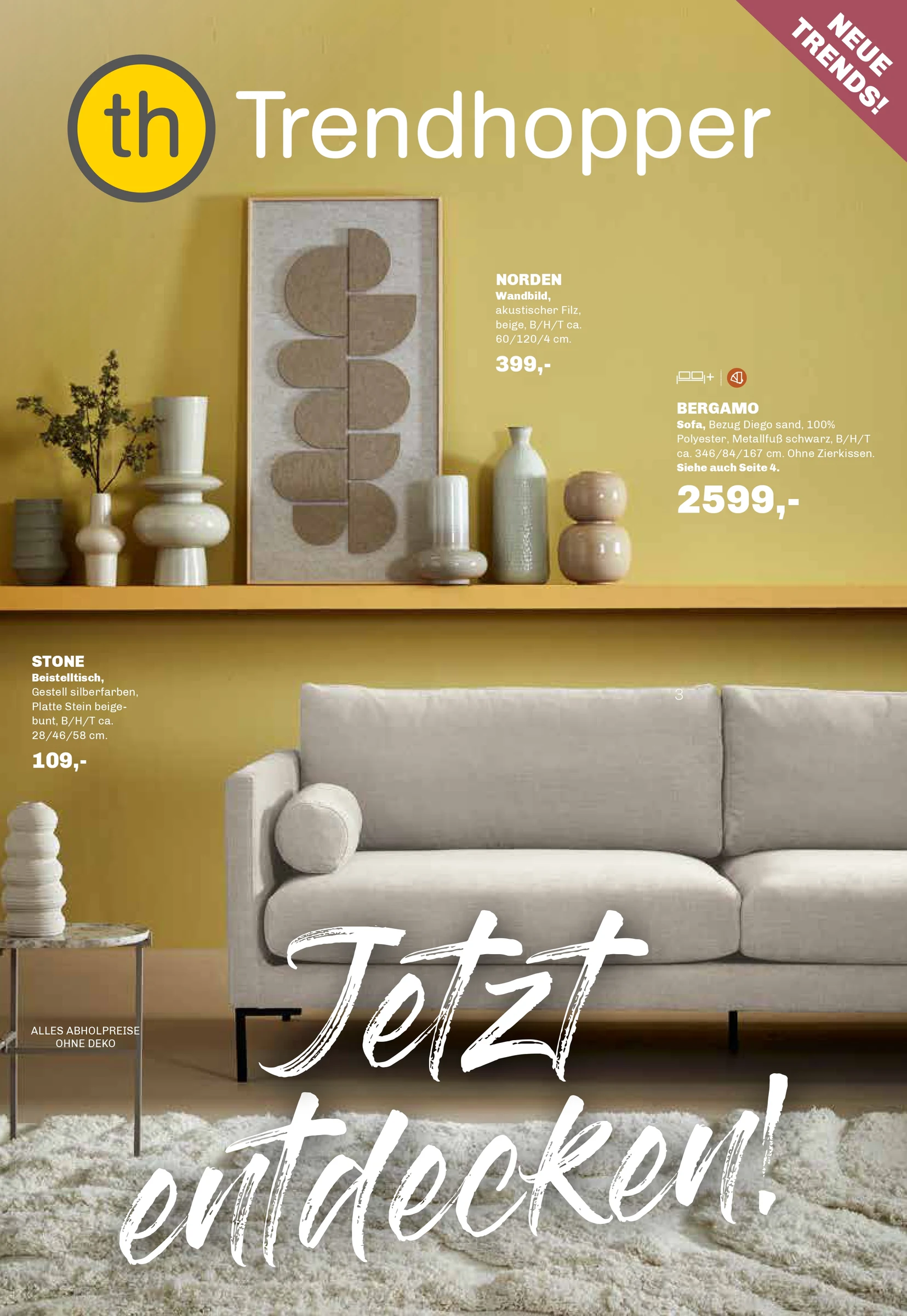 INDIVIDUALITÄT PUR: Die inspirierende und moderne Möbelmarke mit vielen trendigen Produkten und einer aktuellen, ständig wechselnden Kollektion. Verwandle dein Zuhause in eine persönliche Wohlfühl-Oase!