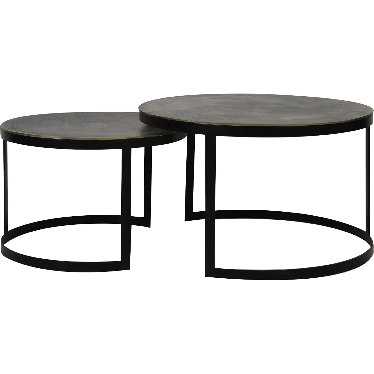 Couchtisch, 2er-Set Terceira bronze 76 cm