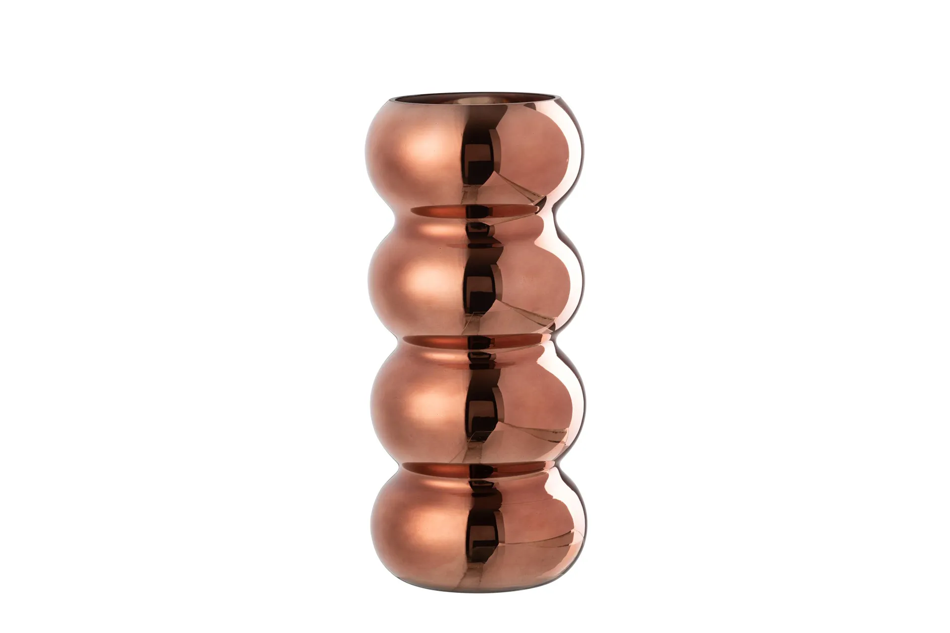 Vase Raupe braun 13,5 x 13,5 cm