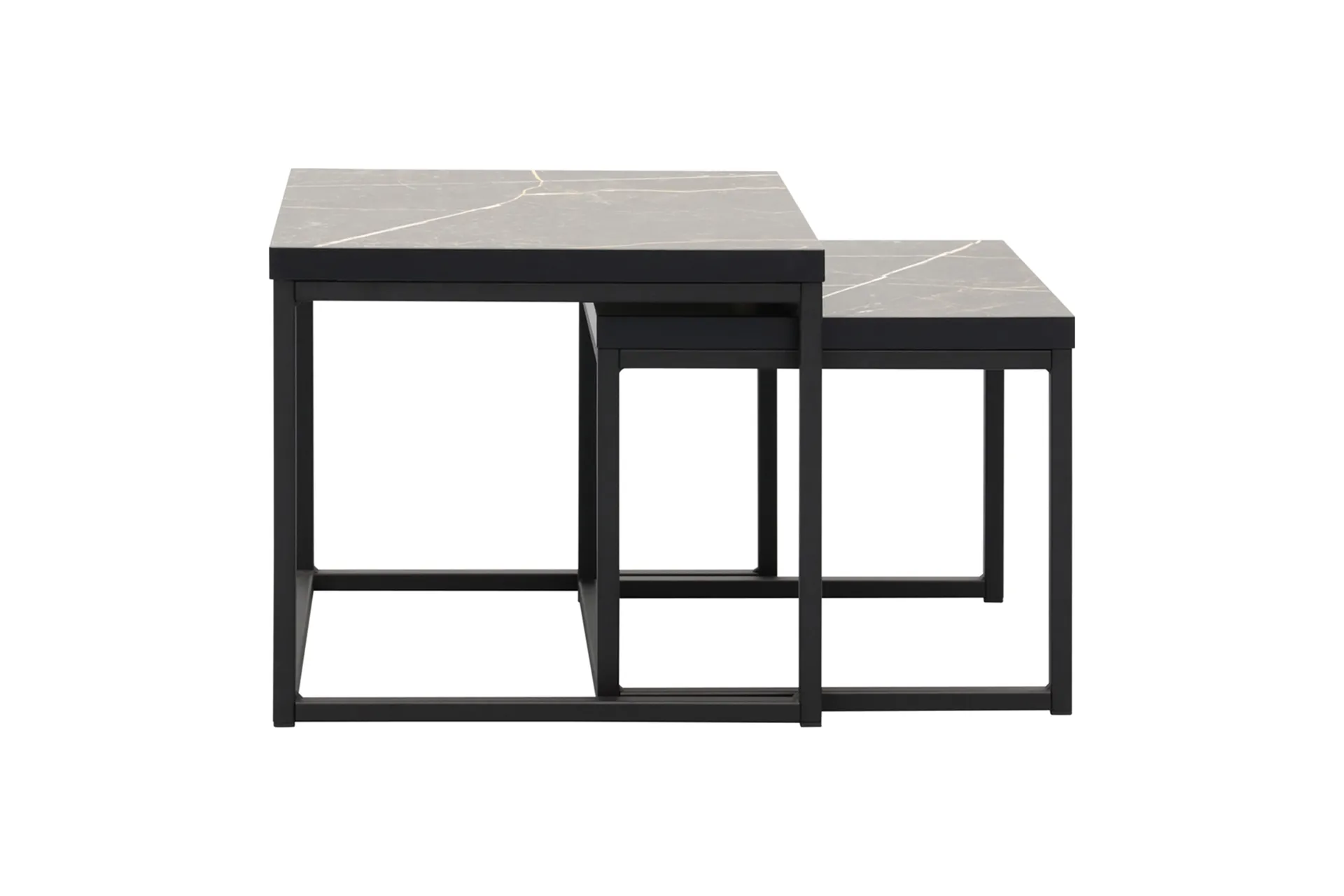 Couchtisch Forio 2er-Set Schwarz