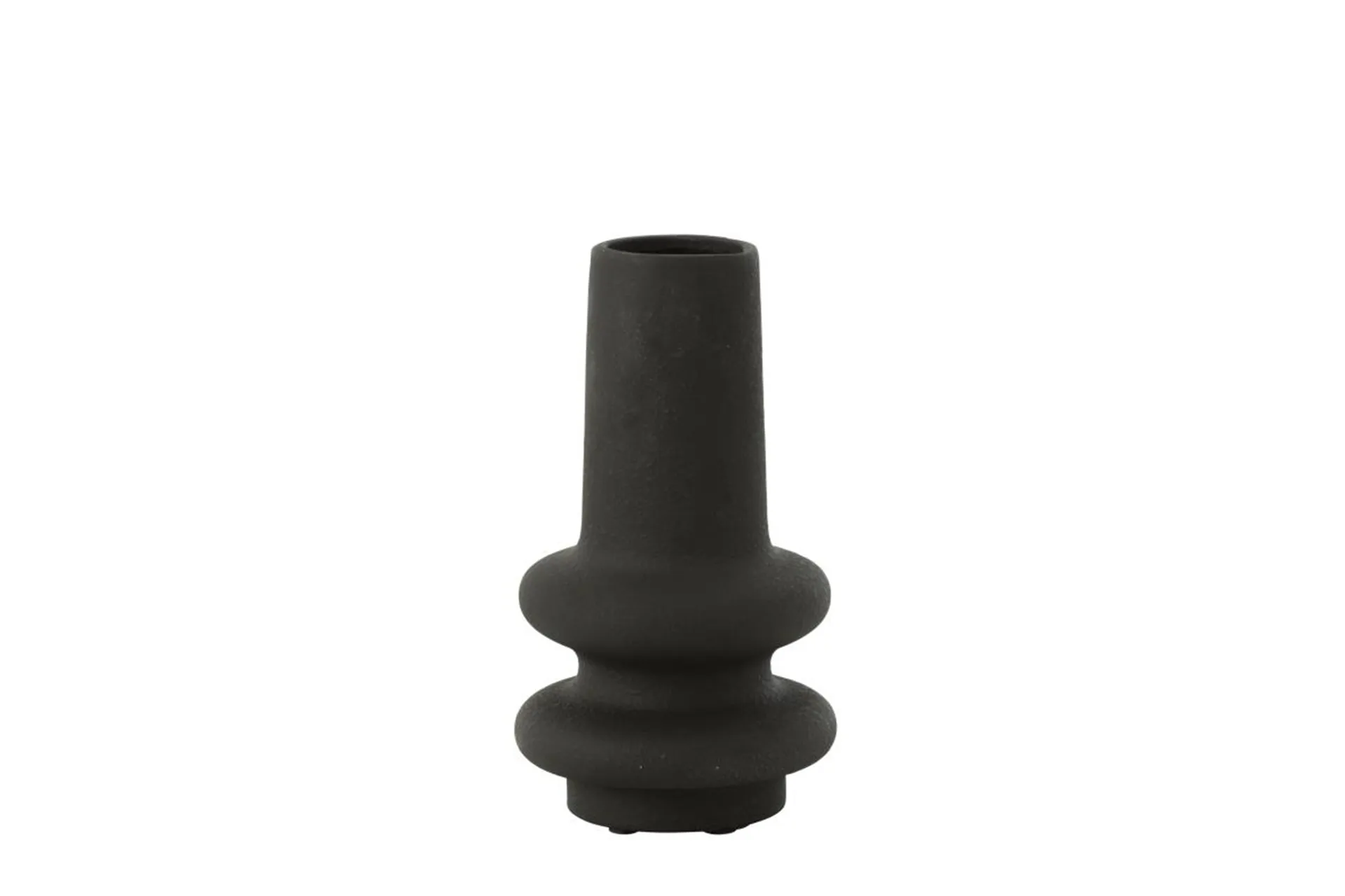 Vase Lyra schwarz 18 x 18 cm