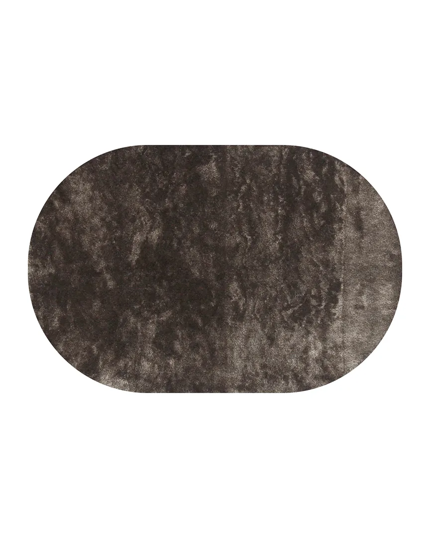 Teppich Leya braun 200 x 290 cm oval