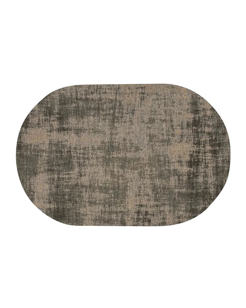 Teppich Rovinj grau 160 x 230 cm oval