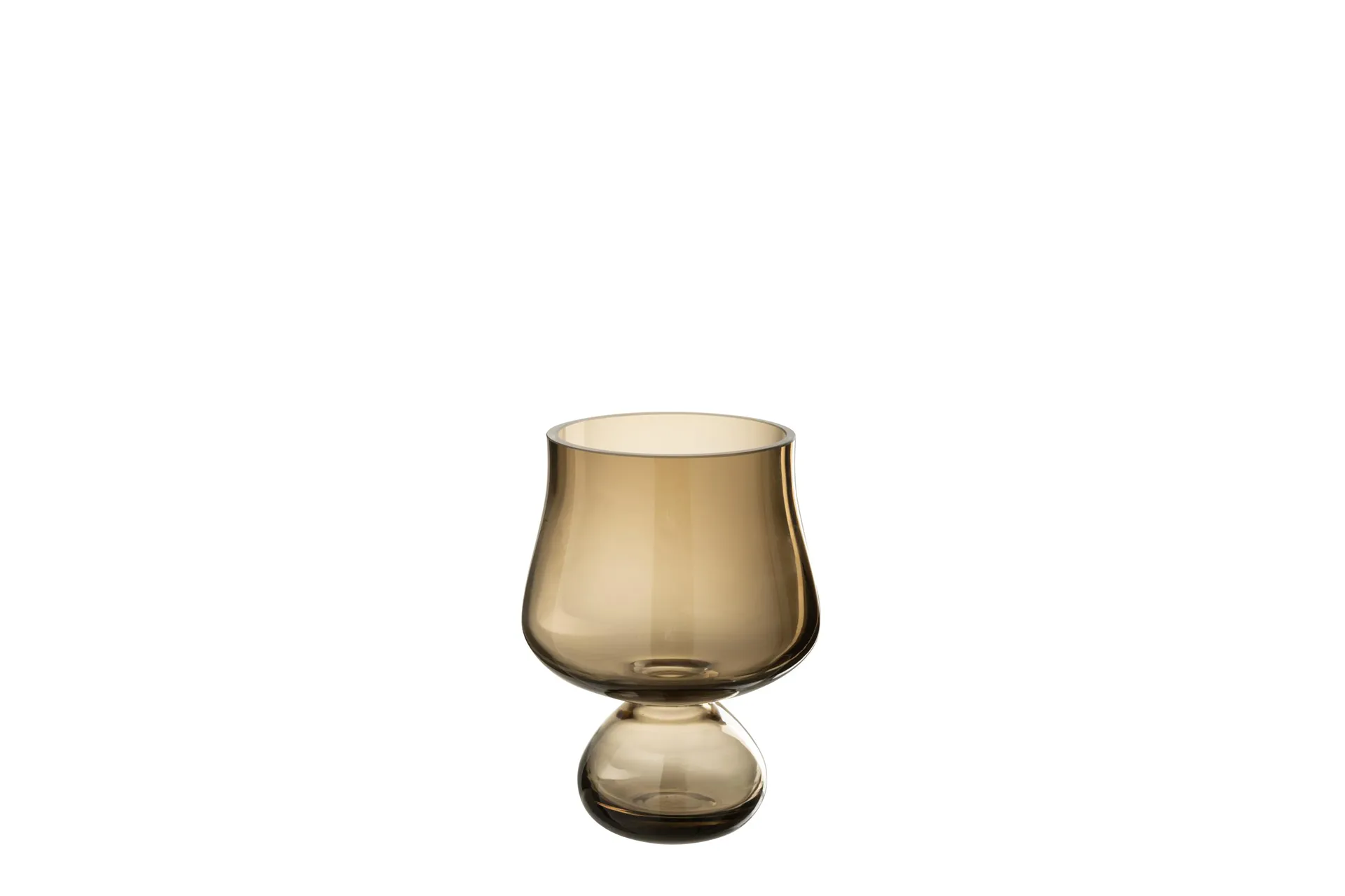 Vase Trinkschale grau 15 x 15 cm
