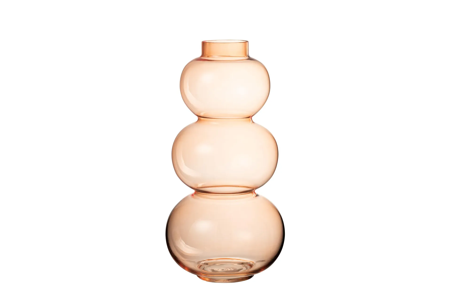 Vase Kugel Glas orange 18,5 x 18,5 cm