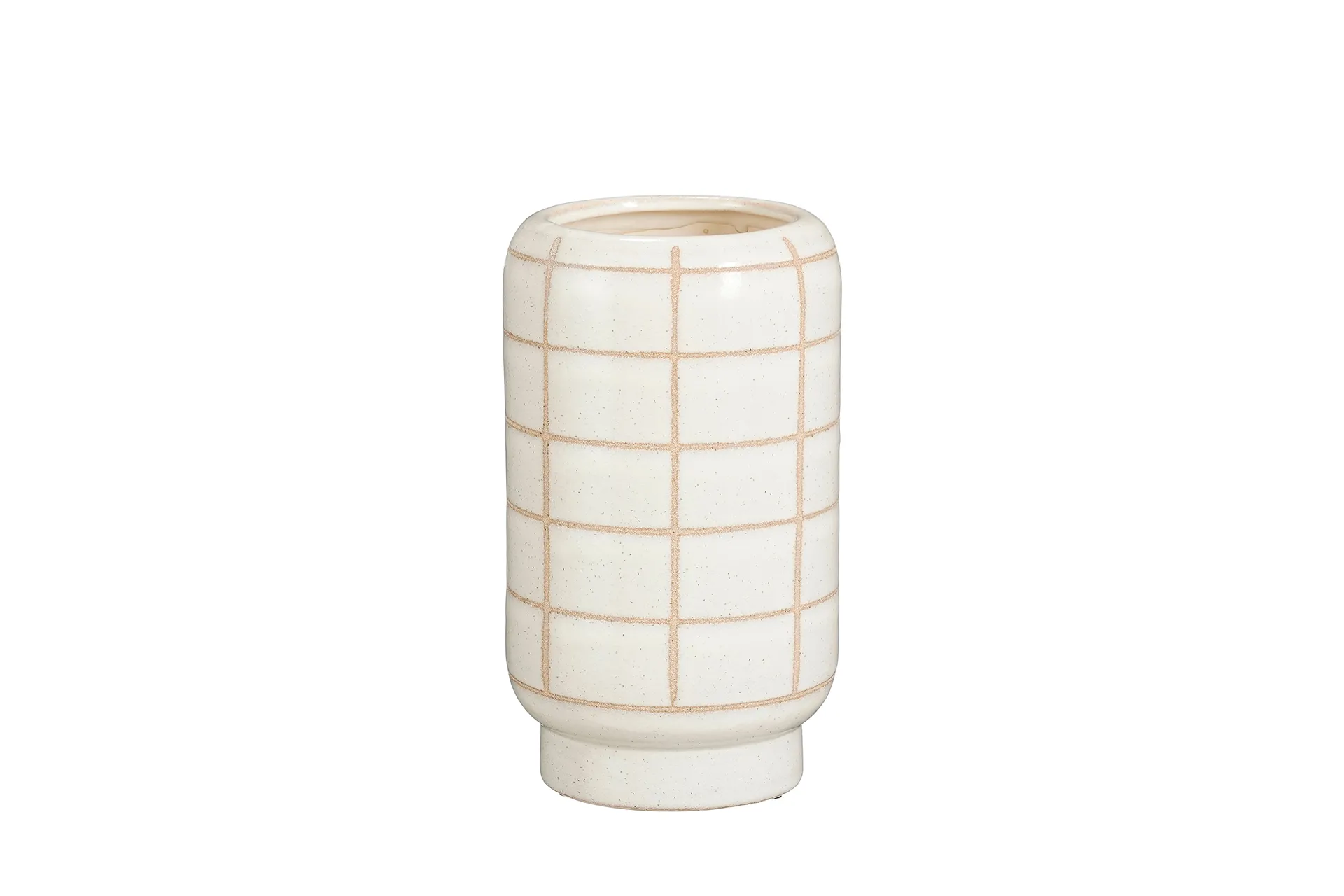 Vase Jake Weiß 14 x 14 cm