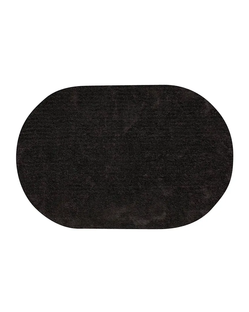 Teppich Vernissage anthrazit 160 x 230 cm oval