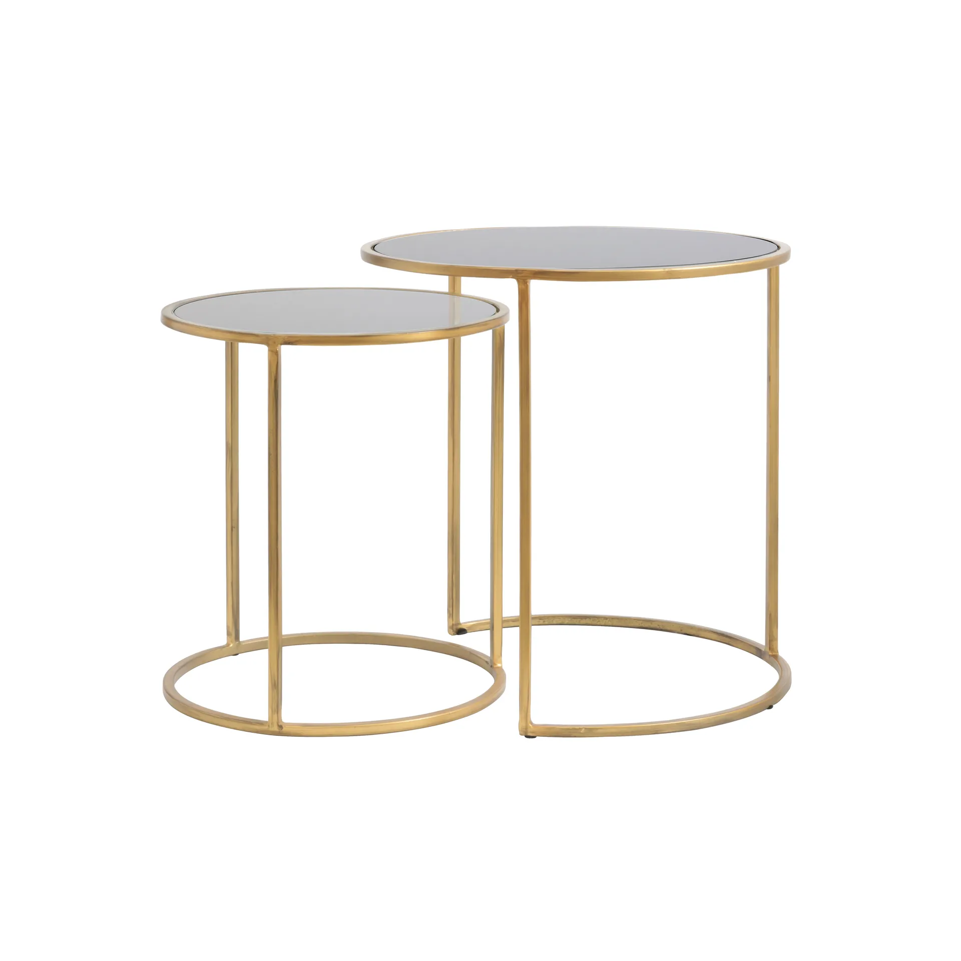 Beistelltisch, 2er-Set Duarte gold 50 cm