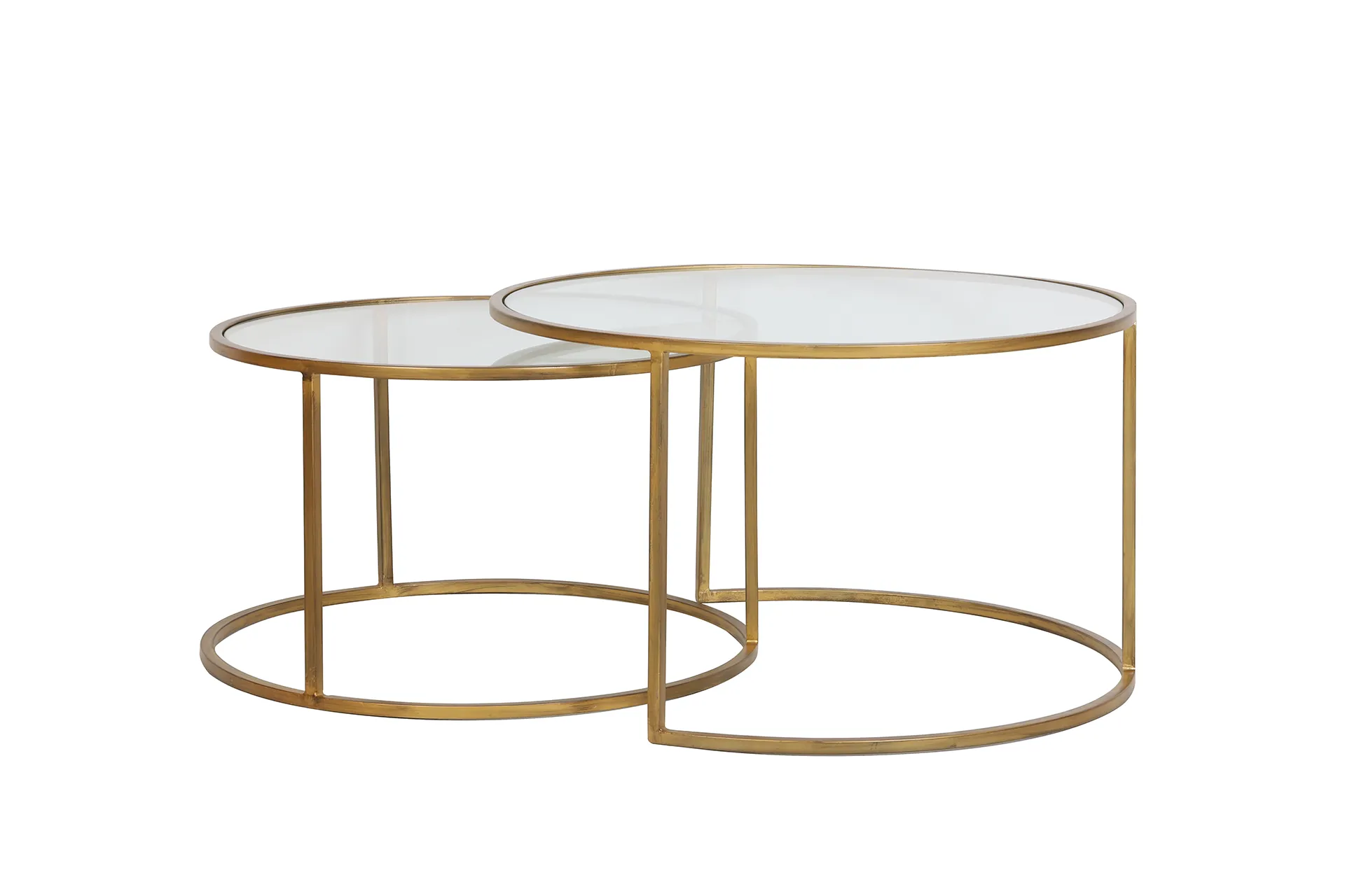 Couchtisch, 2er-Set Duarte gold 75 cm