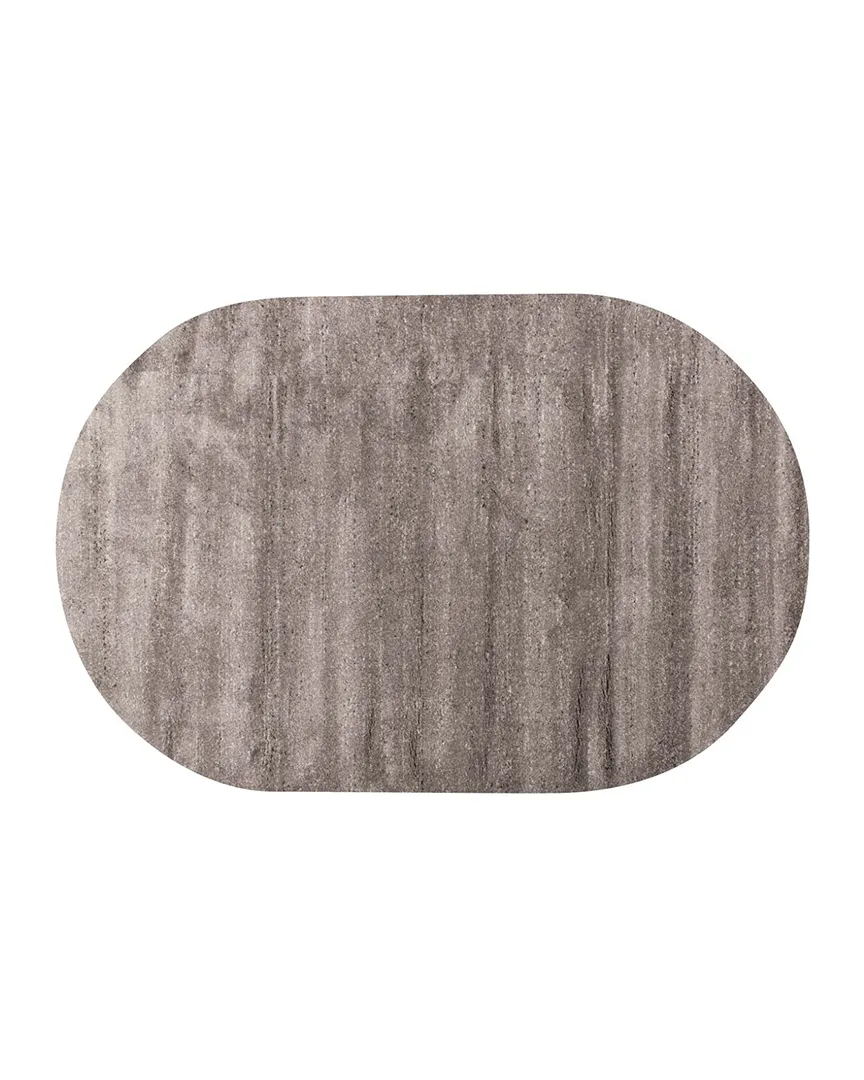 Teppich Bodil grau 160 x 230 cm oval