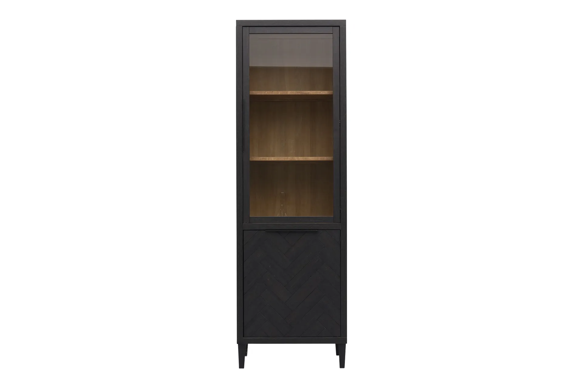 Vitrine Gaya schwarz 2 Türen