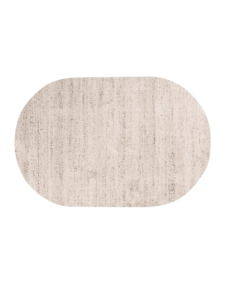 Teppich Bodil hellgrau 200 x 290 cm oval