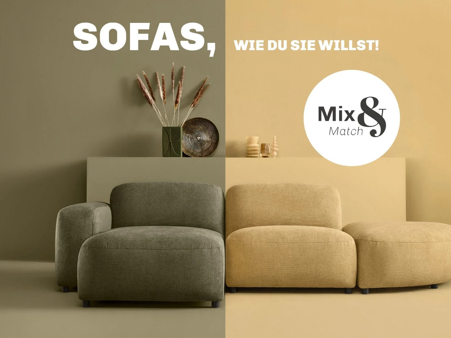 Sofas, wie du sie willst